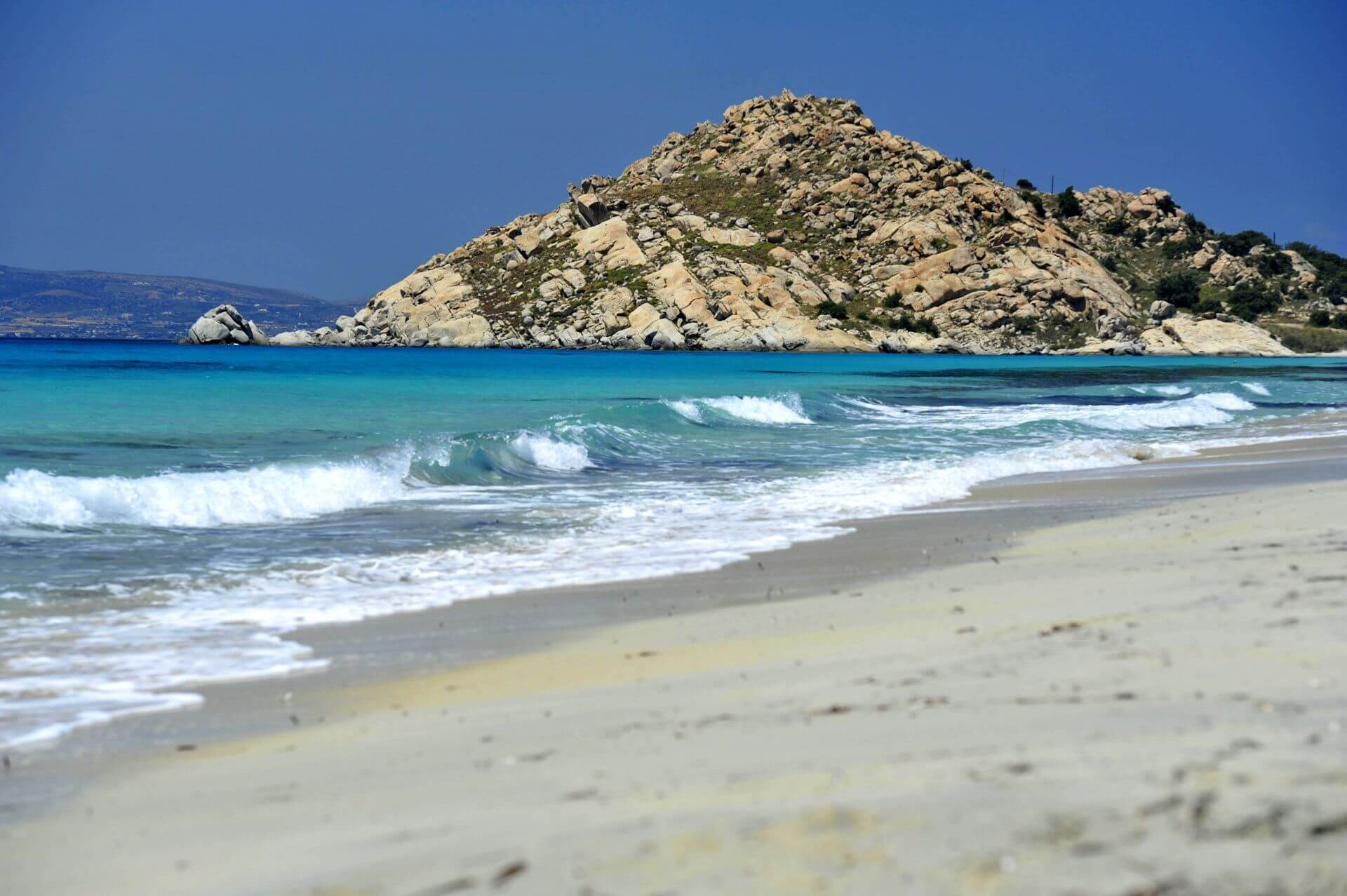 Cyclades islands: The beach of Mikri Vigla in Naxos