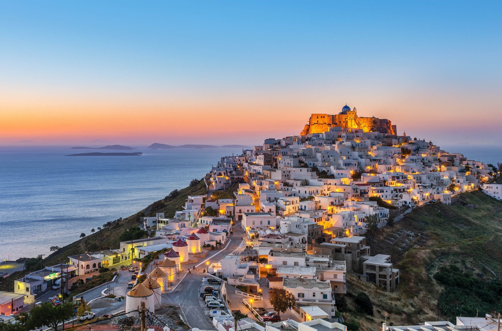 Dodecanese islands: Chora, the main town of Astypalea island