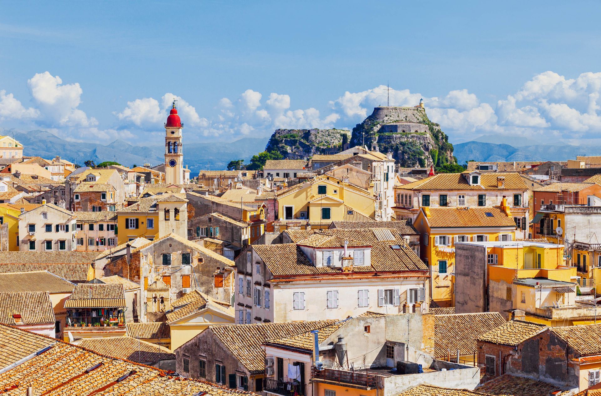 The main town of Corfu Island