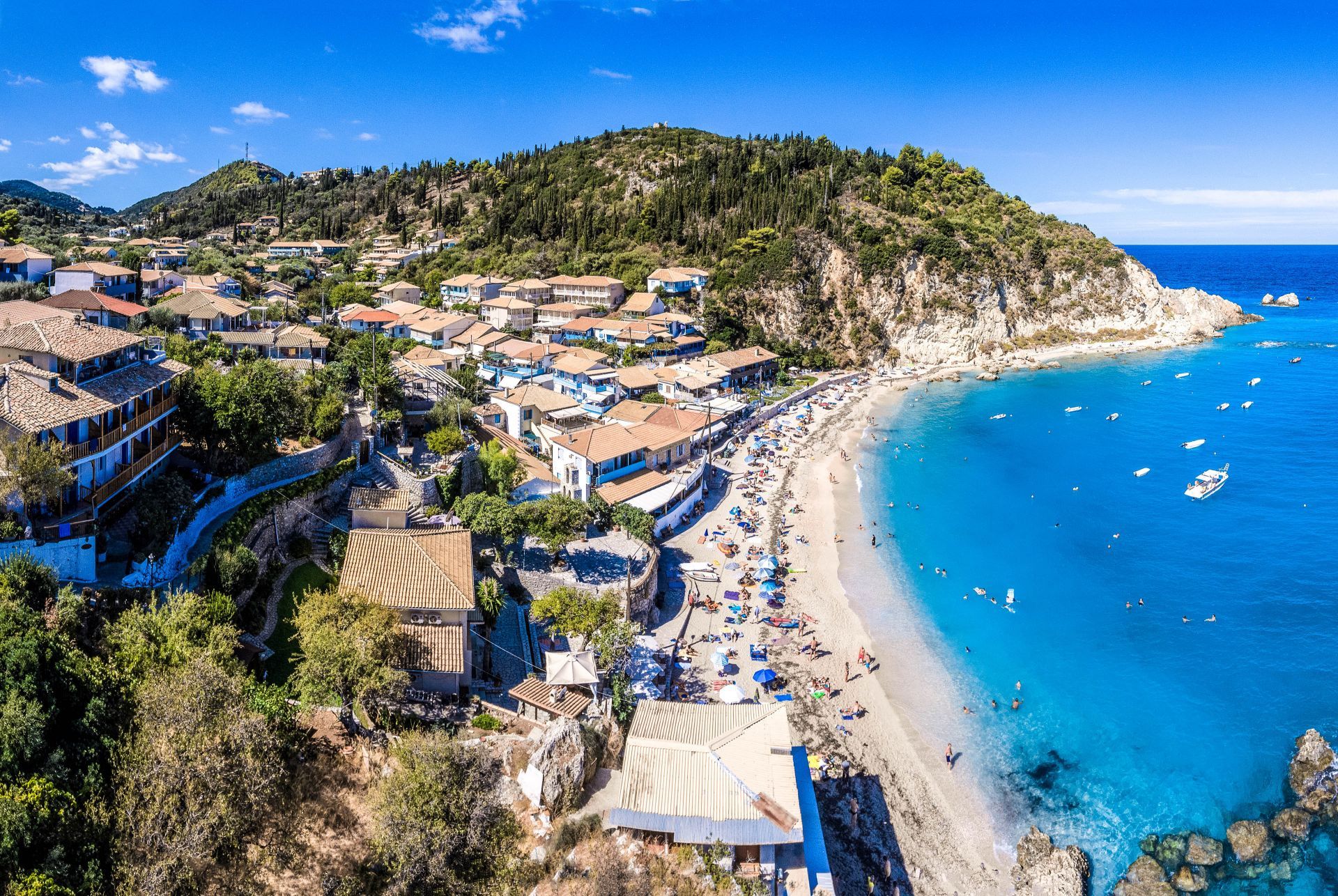Lefkada island: Agios Nikitas village and beach resort