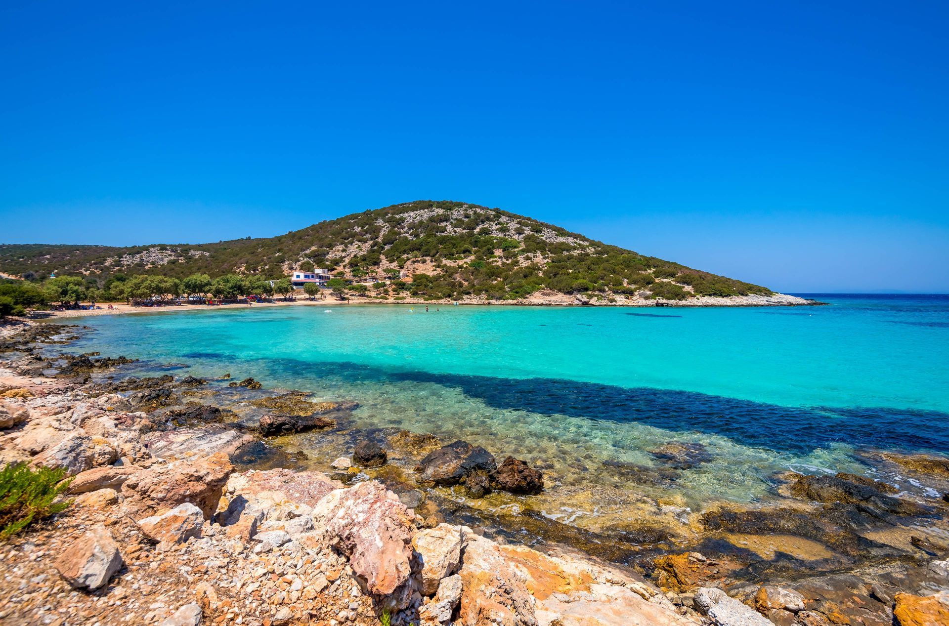 Lipsi island: Platis Gialos Beach and the exotic waters