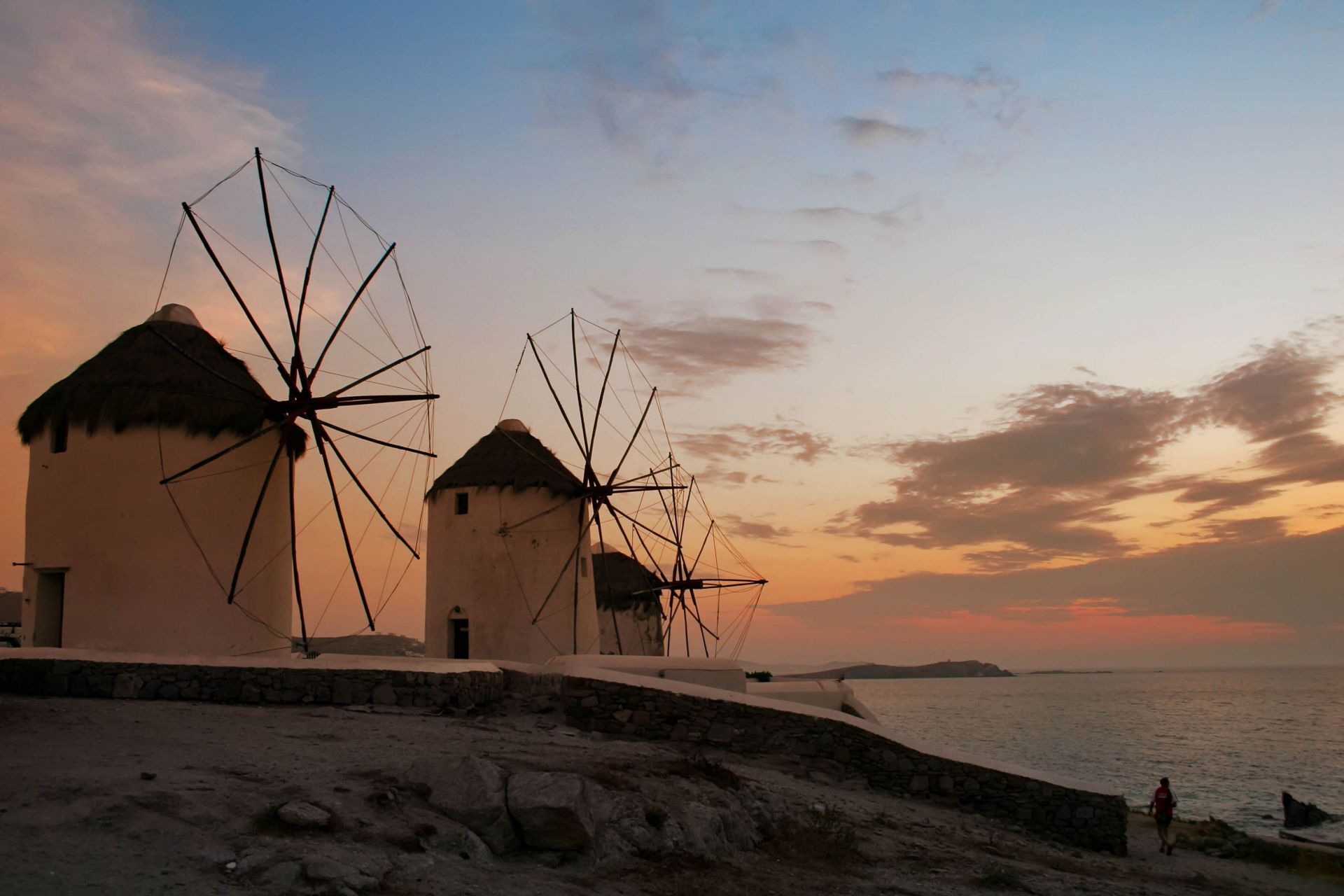 Windmills, the landmark of the island