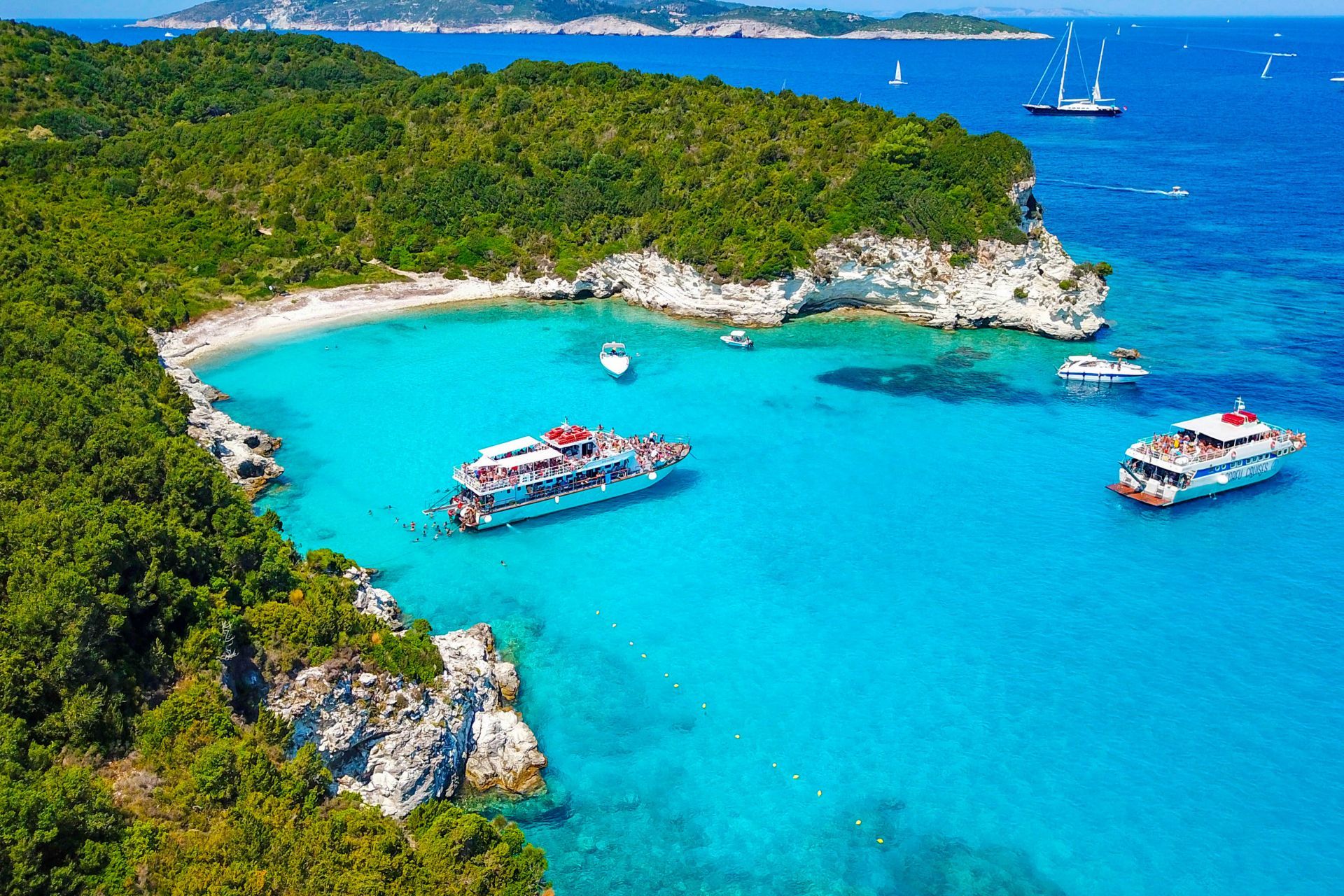 The exotic waters of Antipaxos