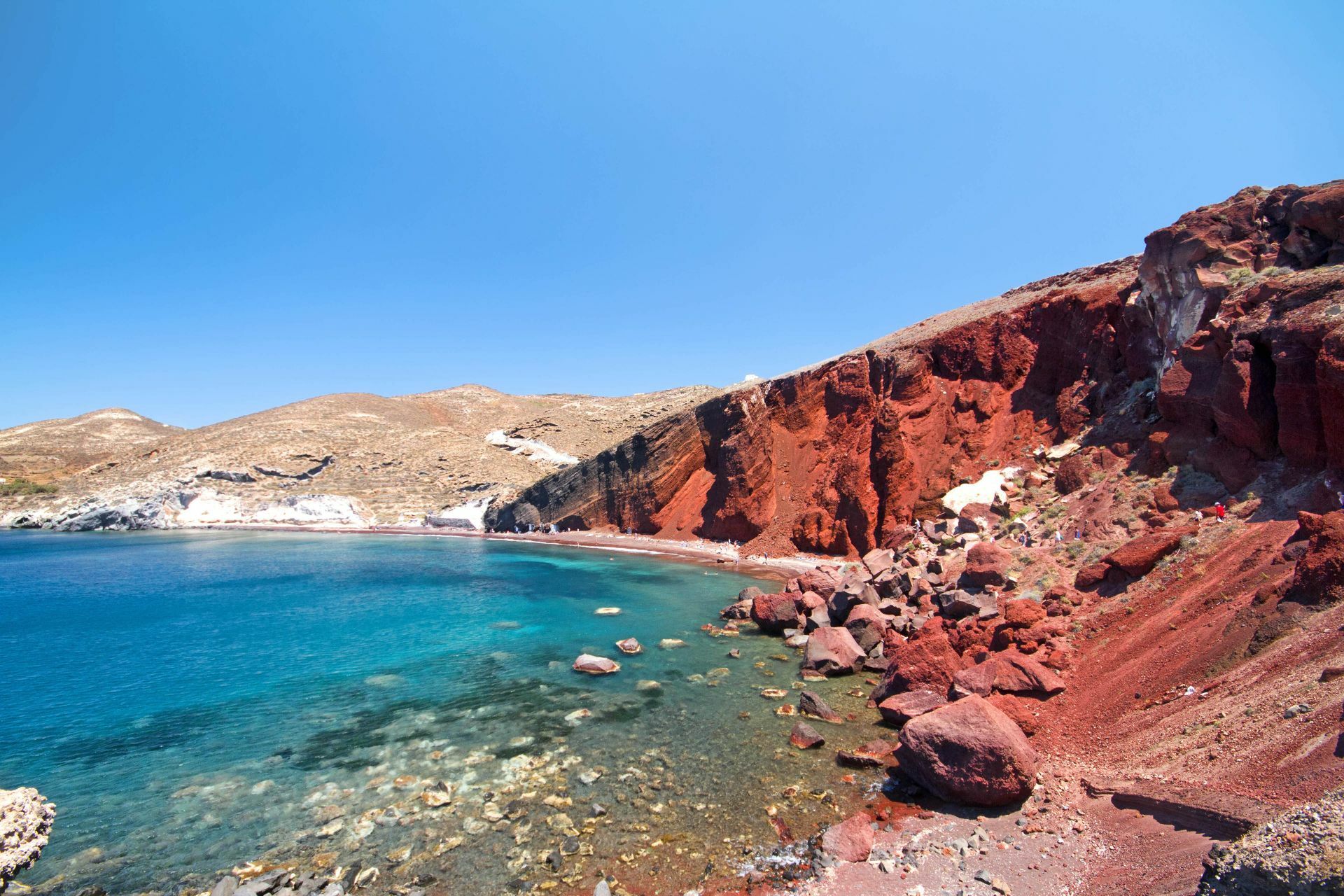 The Red Beach, one of the most impressive on Santorini island