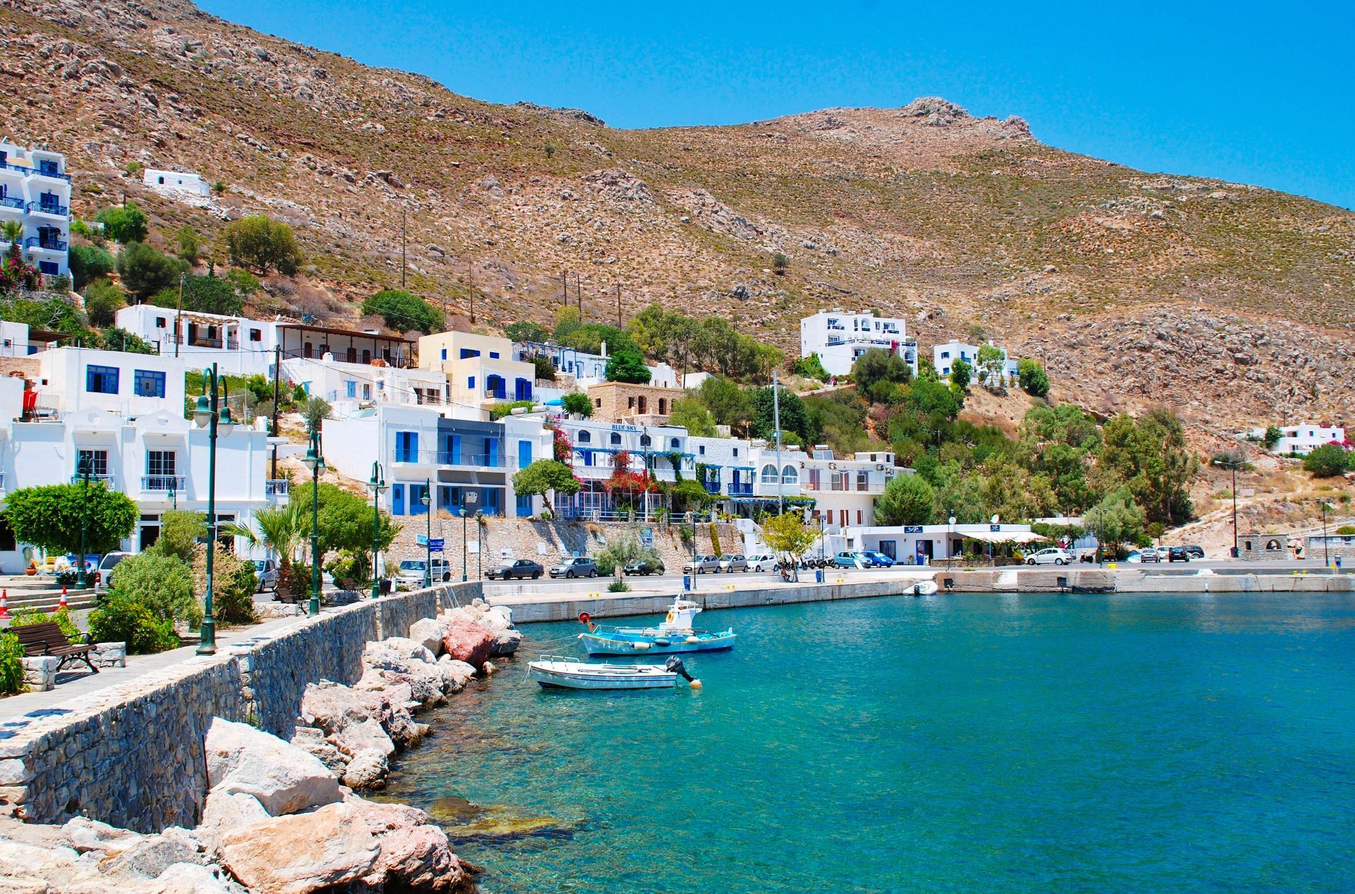 Tilos Greece: Livadia, the port of the island